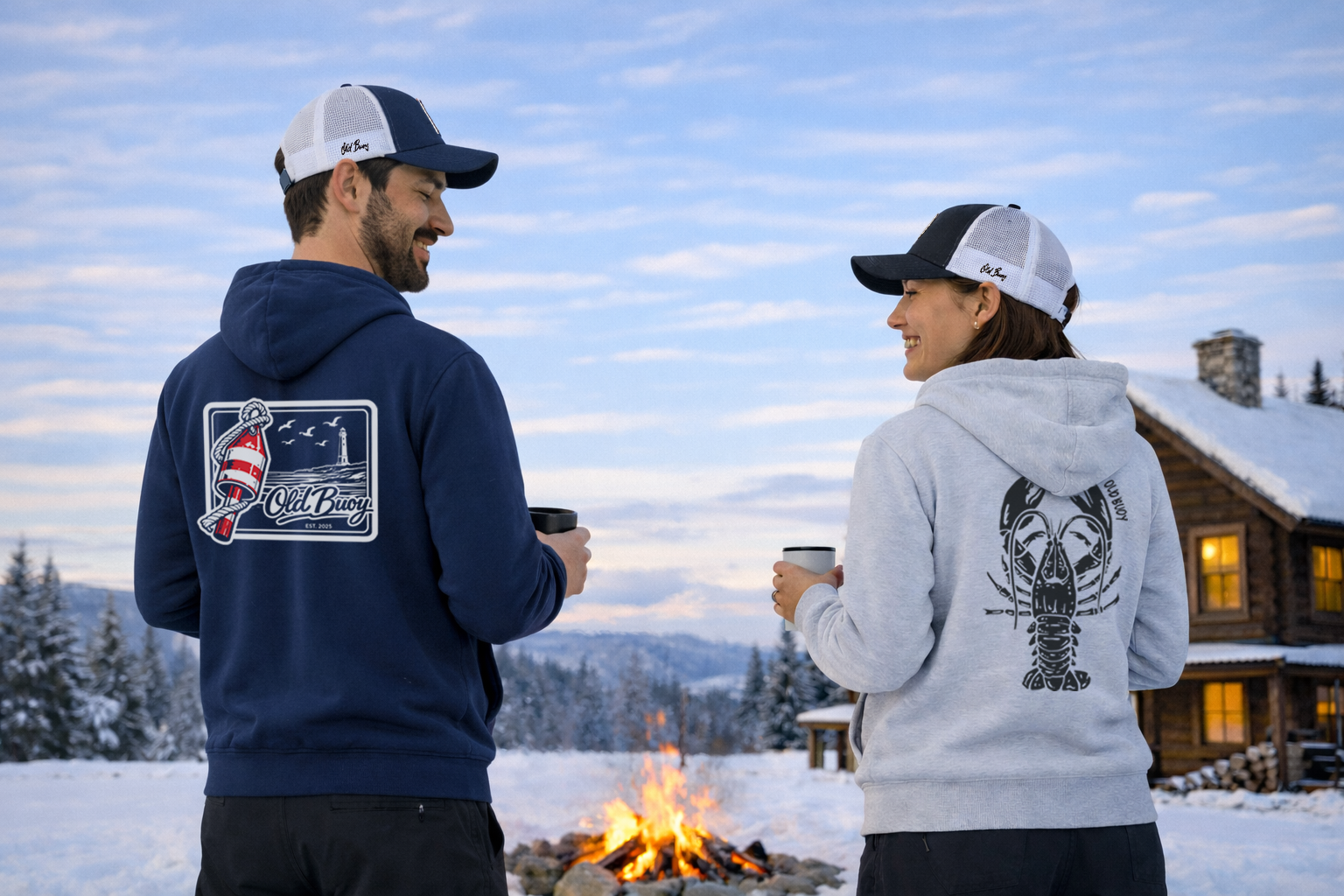 Old Buoy Hoodies - Old Buoy Line & Fishing Heritage Line